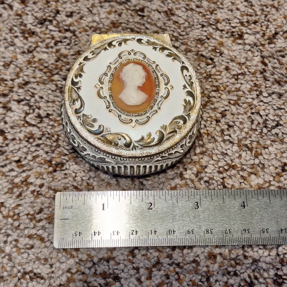Vintage Cameo Trinket Box